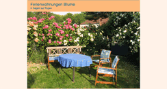 Desktop Screenshot of fewo-blume.de