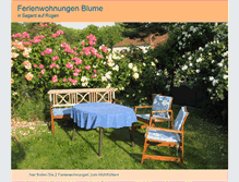 Tablet Screenshot of fewo-blume.de